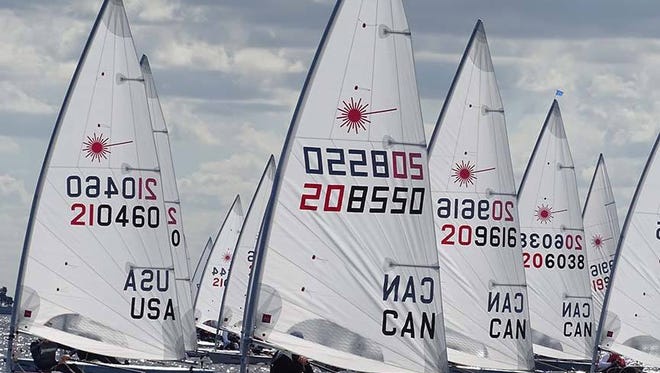 Youth sailors competed Saturday in the Laser District 13 championships on the waters of the Indian River Lagoon out of the U.S. Sailing Center of Martin County in Jensen Beach.
