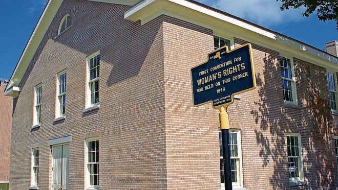 The rebuilt Wesleyan Chapel where the historic Women's Rights Convention took place in 1848.