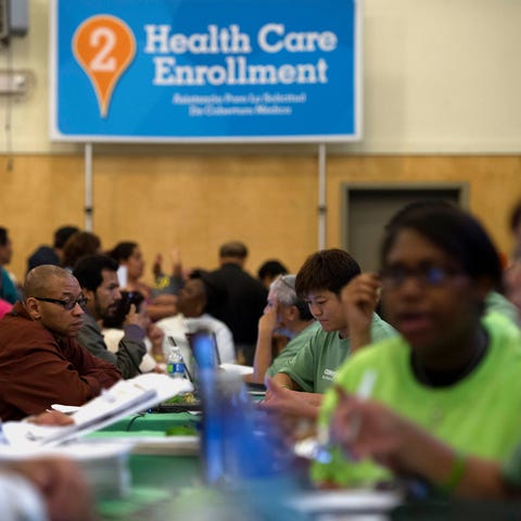 Insurance enrollment in Oakland in 2013.