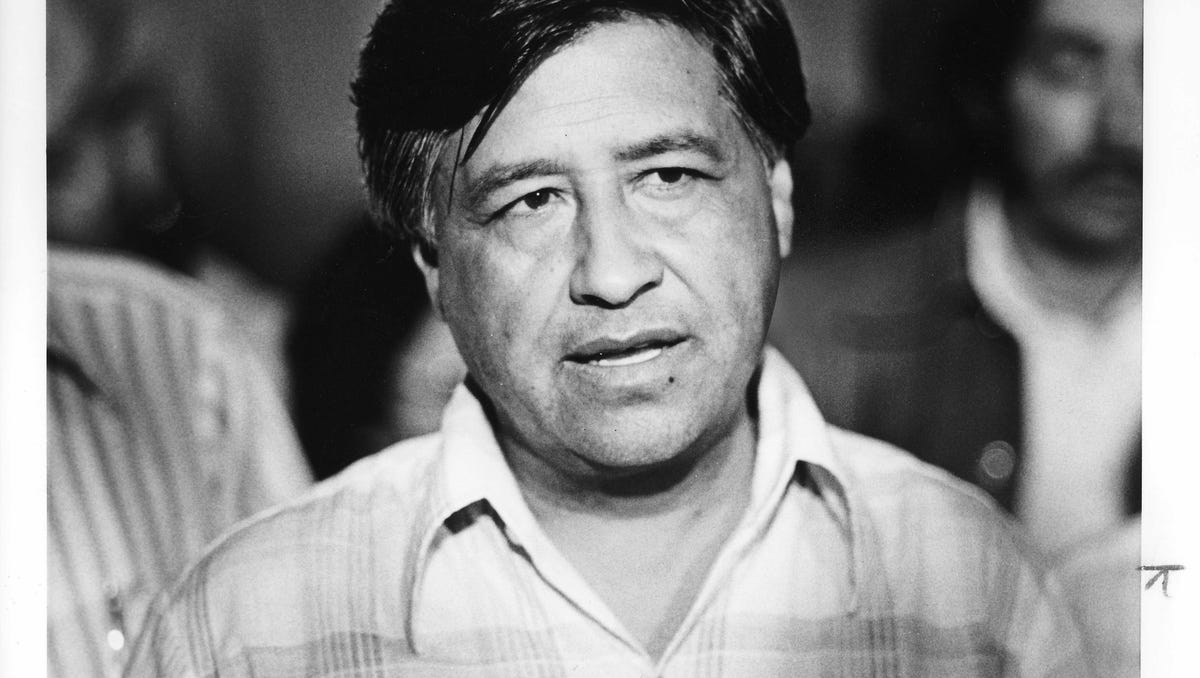 César Chávez, United Farm Workers leader, in March 1979.