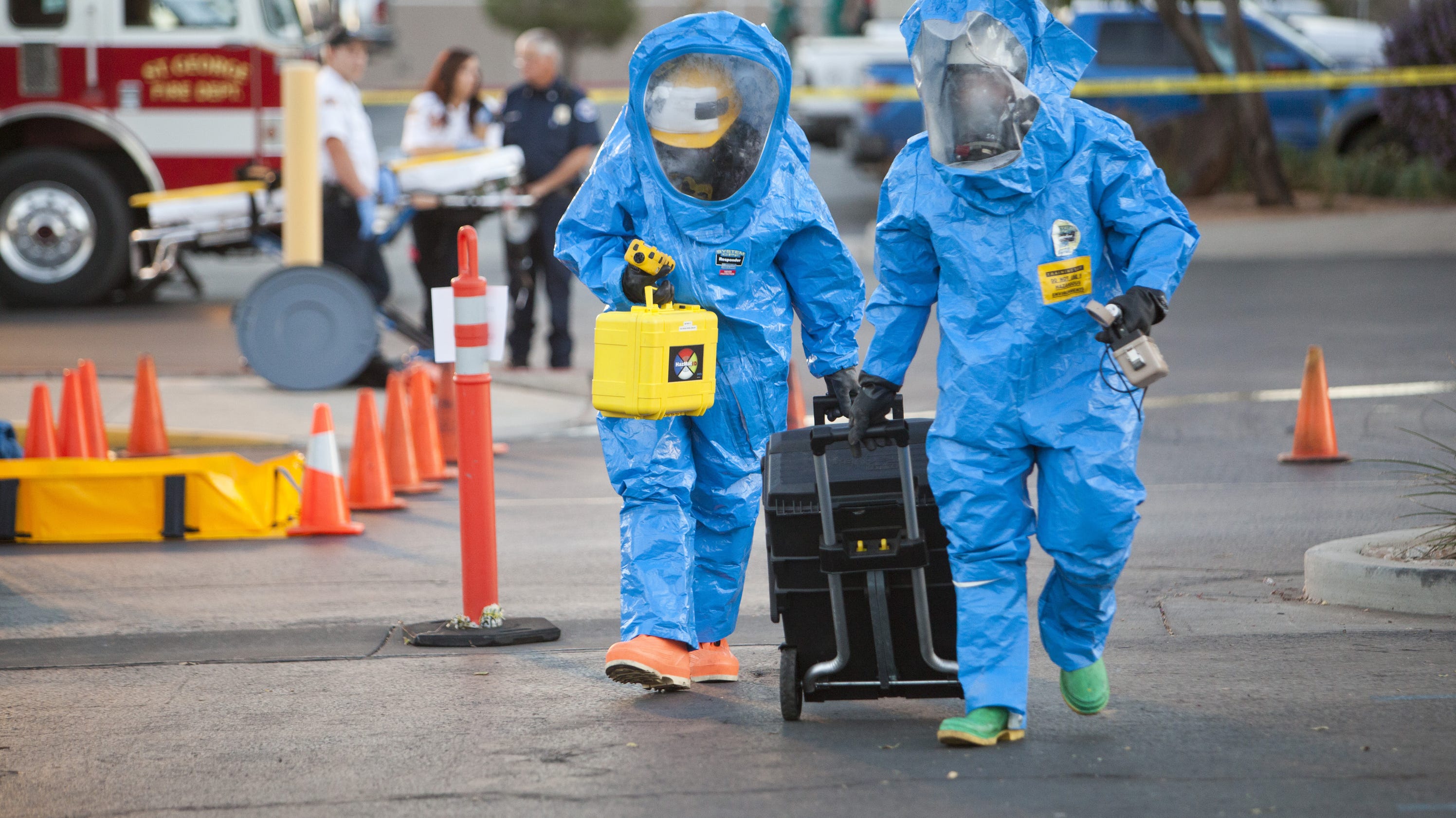 Local agencies train for radiation leak response