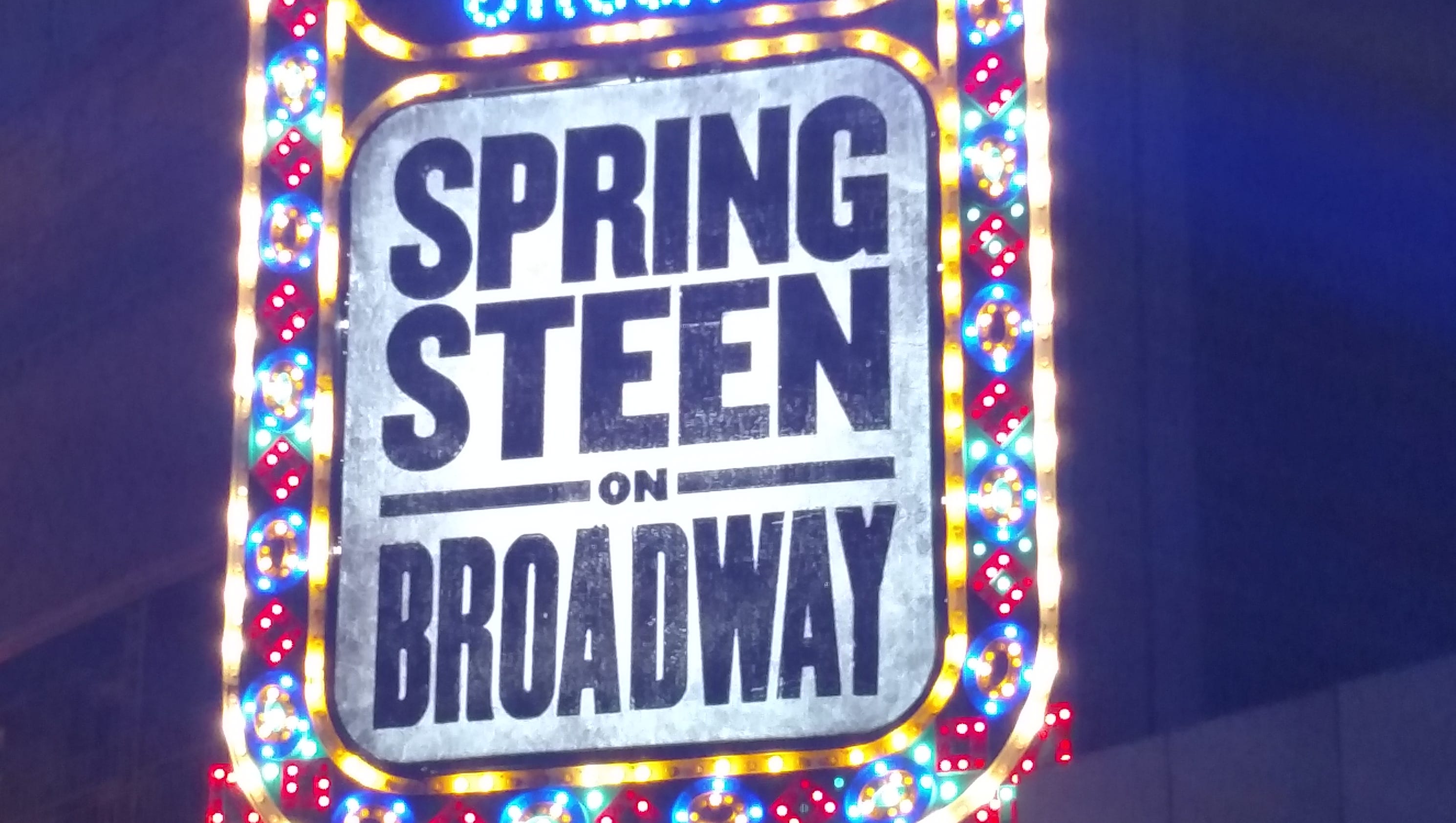 Bruce Springsteen on Broadway The opening night front row ticket Bruce Springsteen on Broadway The opening night front row ticket