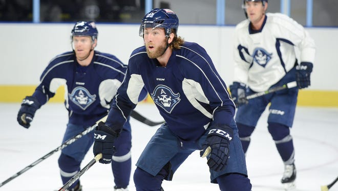 Pierre-Cedric Labrie, a 10-year American Hockey League veteran, joined the  Admirals after three seasons in Rockford.