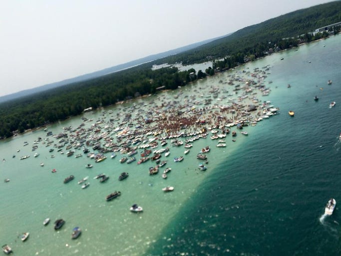 While the Torch Lake sandbar has long been popular,