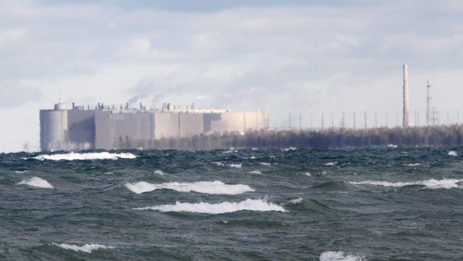The Ontario Power Generation Bruce nuclear facility can be seen from a local beach off Lake Huron in Kincardine, Ont. on Thursday, Oct. 17, 2013.