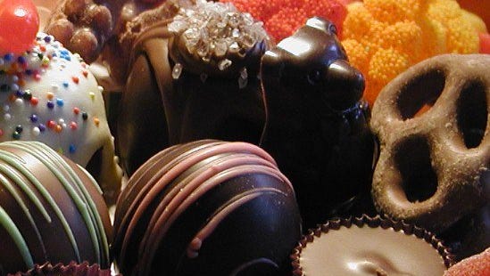 Assorted candies and chocolates from the Candy Store of Harding.
