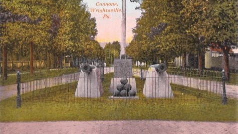 This vintage postcard of Wrightsville’s monument to commemorate the town as the farthest east Robert E. Lee’s Army of Northern Virginia reached during the Gettysburg Campaign.
