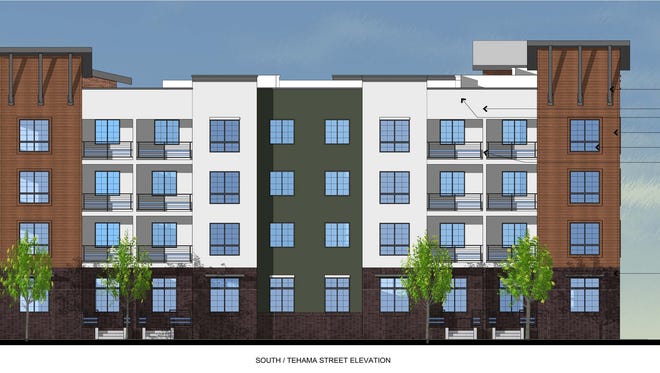 Plans for a mixed-use development to replace the north end of the California Street parking garage in downtown Redding will be vetted by the Redding Planning Commission.