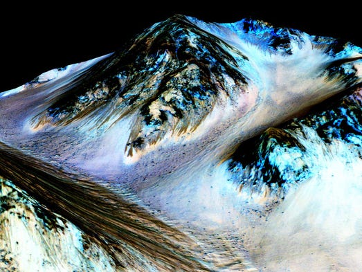This undated photo provided by NASA and taken by an