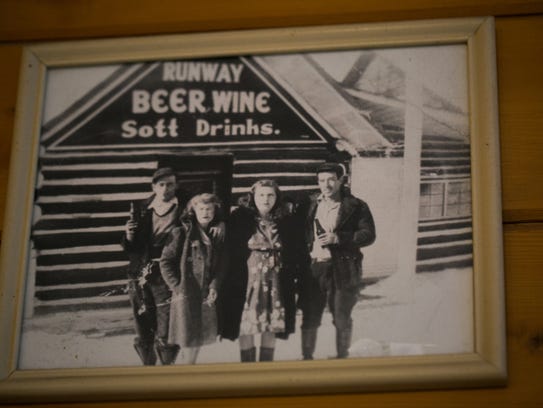 As in many Upper Peninsula bars, historical photos