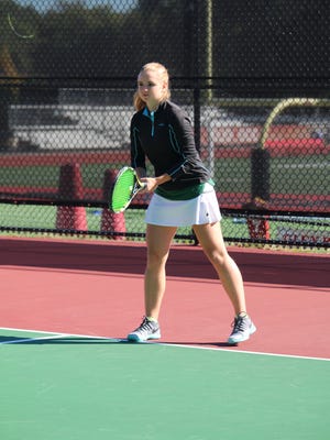 Senior Agatha Malinowski and the Kinnelon girls' tennis team defeated Glen Rock, 4-1 on Tuesday afternoon to repeat as North 1 Group 1 state sectional champions.