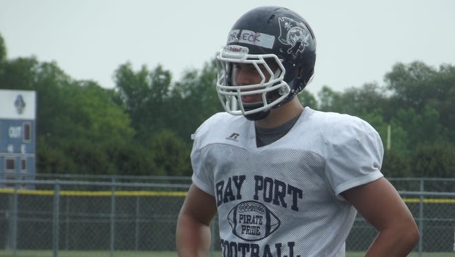 Matt Lorbeck returns to lead Bay Port on defense. The senior linebacker made a verbal commitment to Northern Illinois University in June.