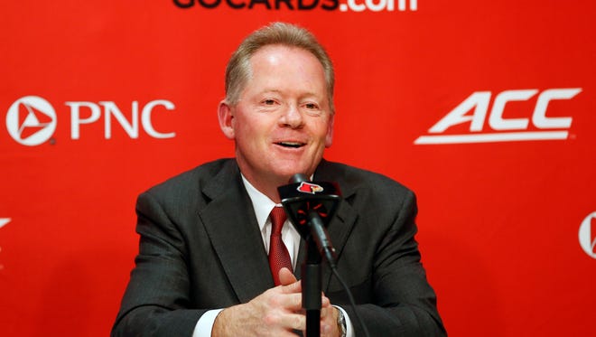 Louisville's Bobby Petrino discusses the Cards 2016 at signing class. Feb. 3, 2016 