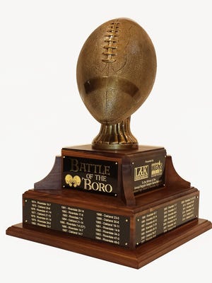 Battle of the Boro trophy, given to the winner of the Riverdale-Oakland game.