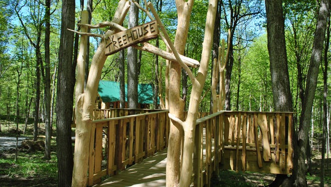 File photo 2009: A new treehouse at Rochester Rotary Sunshine Campus