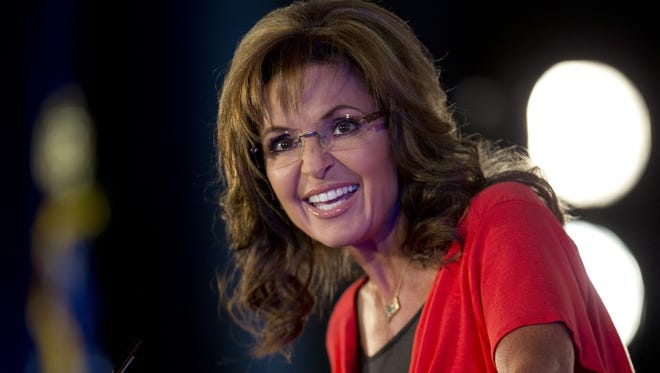 In this June 15, 2013 file photo, Sarah Palin speaks during the Faith and Freedom Coalition Road to Majority 2013 conference in Washington.