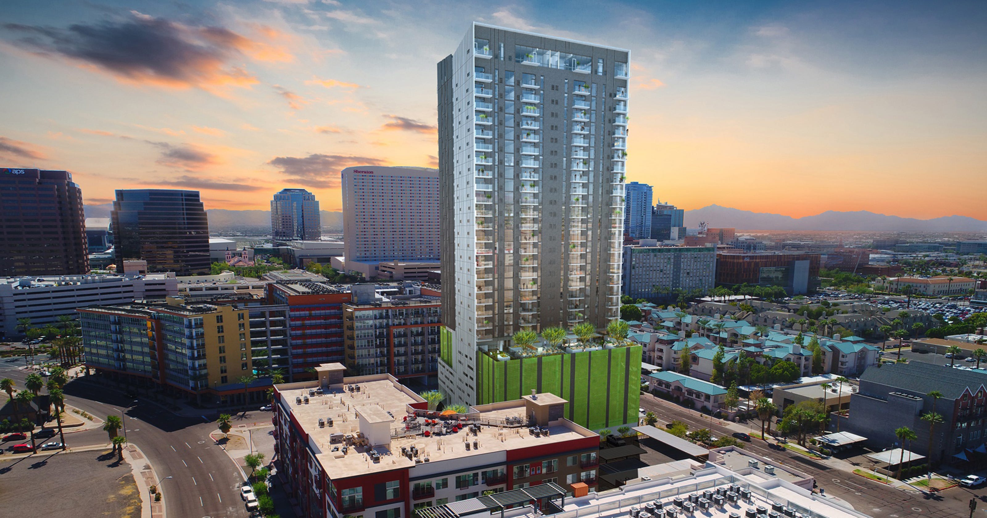 Construction starts on apartment tower in downtown Phoenix