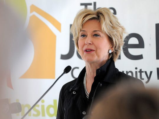 Jane Pauley at the one-year anniversary of the Community Health Center ...,...