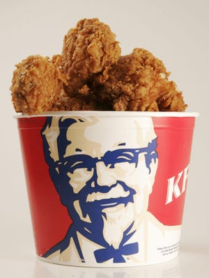 A bucket of Kentucky Fried Chicken is seen in New York in 2006.