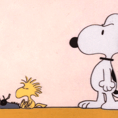 Snoopy looks on with disapproval as Woodstock types away in "Snoopy, Come Home," one of two "Peanuts" movies new to Blu-ray this week. Paramount Home Entertainment (courtesy)