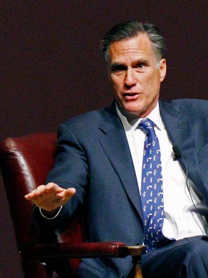 Mitt Romney speaks at Mississippi State University in Starkville, Miss., on Jan. 28.