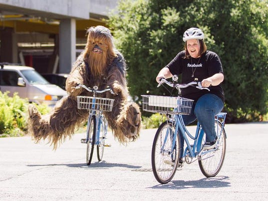 chewbacca mask mom hangs out at Facebook 