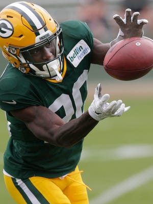 Jul 28, 2016; Green Bay,WI, USA; Green Bay Packers rookie cornerback Makinton Dorleant (2) participates in drills during the training camp across from Lambeau Field. Mandatory Credit: Mark Hoffman/ via USA TODAY Sports