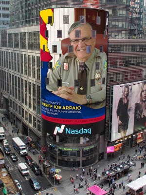 Sheriff Joe Arpaio's Times Square billboard