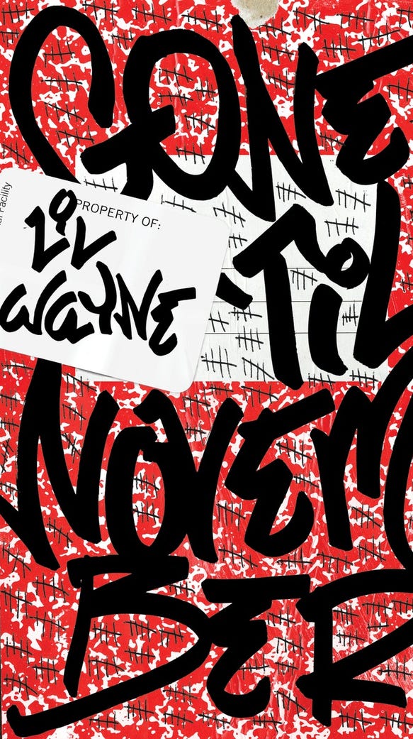 The cover of Lil Wayne's 'Gone 'Til November.'