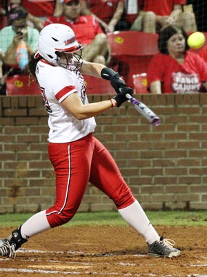 UL’s Shellie Landry smashed her 50th career home run during the Cajuns' weekend sweep of Georgia State.