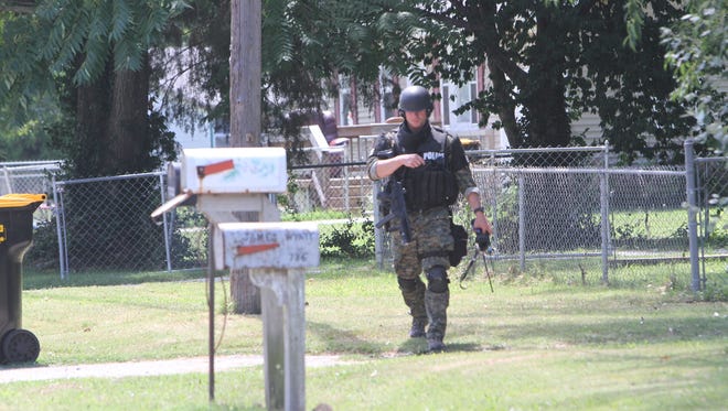 Standoff at 721 N. Fulbright Ave.