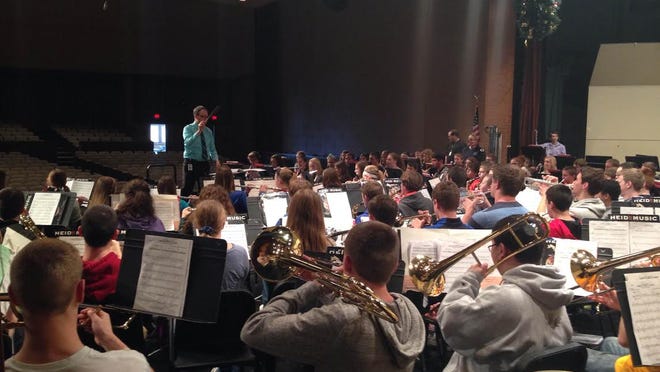 West High hosted the bands of Carl Traeger, Perry Tipler and South Park middle schools during Eighth Grade Band Day on Dec. 5.