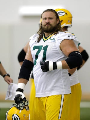 Green Bay Packers guard Josh Sitton during OTA practice inside the Don Hutson Center on Monday, June 6, 2016.