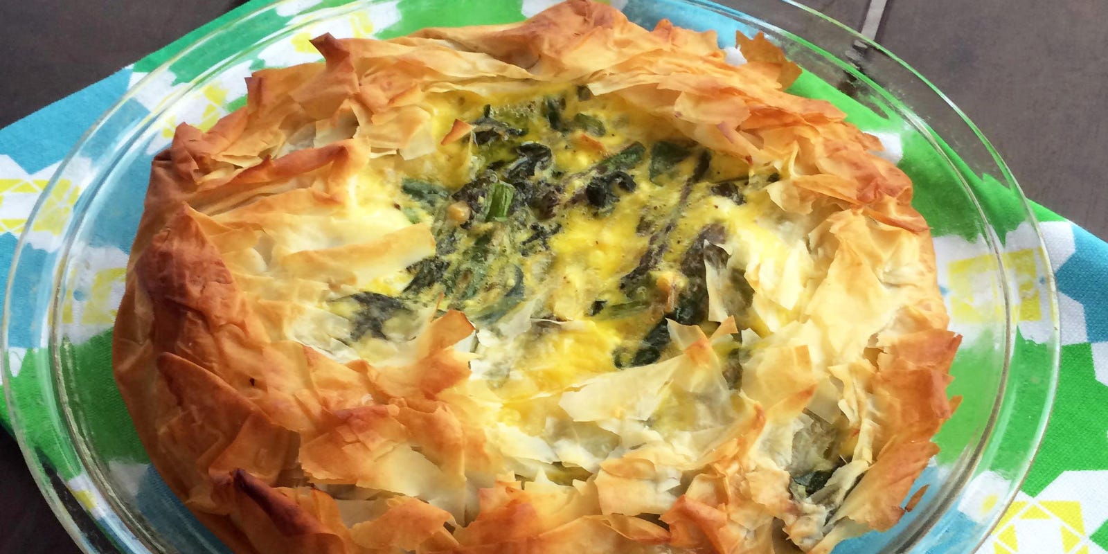 Spring Vegetable Phyllo Pie