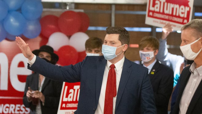 U.S. Rep. Jake LaTurner tested positive for the coronavirus, his office said Wednesday night in a statement. [August 2020 file photo/The Capital-Journal]