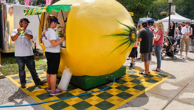 It's not the Lemonade Art Fair without a glass of lemonade Thursday, June 21, at St. Cloud State University.
