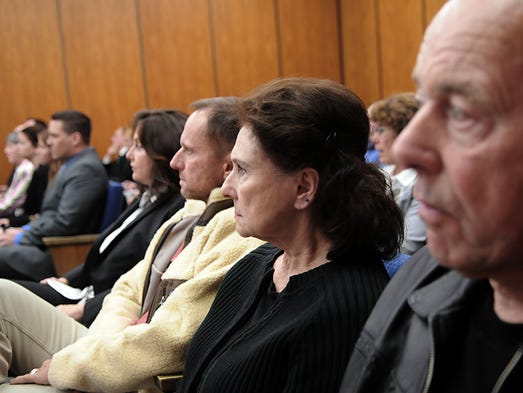 The family of murder victim Brianna Denison await the