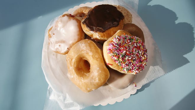 By Michael Heinz/Journal & Courier-- A variety of donuts from Mary Lou Donuts.