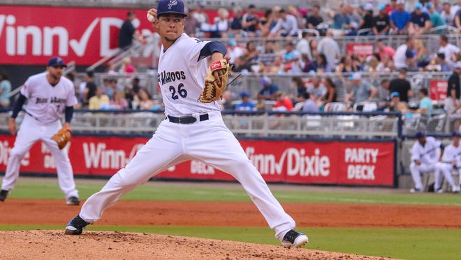 The Blue Wahoos'  Luis Castillo, part of a pitching staff that led the team to its fourth half-season division crown, was called up to start for the Cincinnati Reds on Friday against the Washington Nationals, becoming the 44th Blue Wahoos player to reach the big leagues.