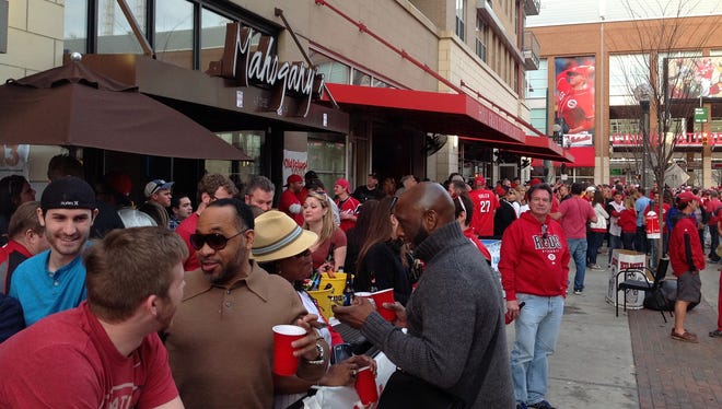 Mahogany's at The Banks drew a crowd on Opening Day this year.