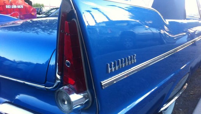 Fins look fine on this late-'50s Plymouth Belvedere drop top.