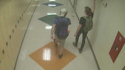 Marine City Police are asking for the public's help identifying these two men.