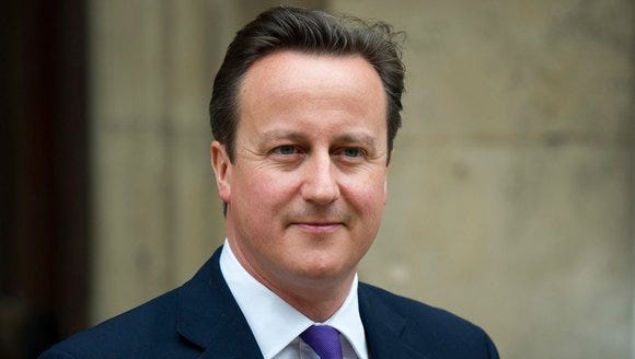Former U.K. Prime Minister David Cameron spoke at DePauw University on Thursday, Dec. 8, 2016.