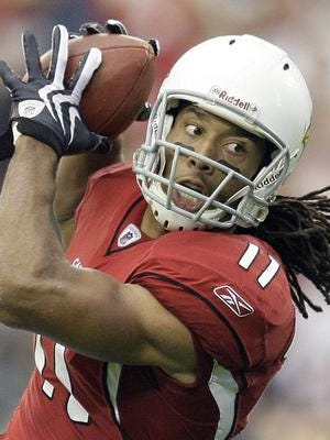 Arizona's Larry Fitzgerald has 11 touchdowns in just seven games against the Eagles.
