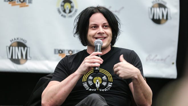 Jack White speaks about Third Man Pressing and his dedication to vinyl during the Making Vinyl conference Westin Book Cadillac Hotel in downtown Detroit on Monday November 6, 2017.