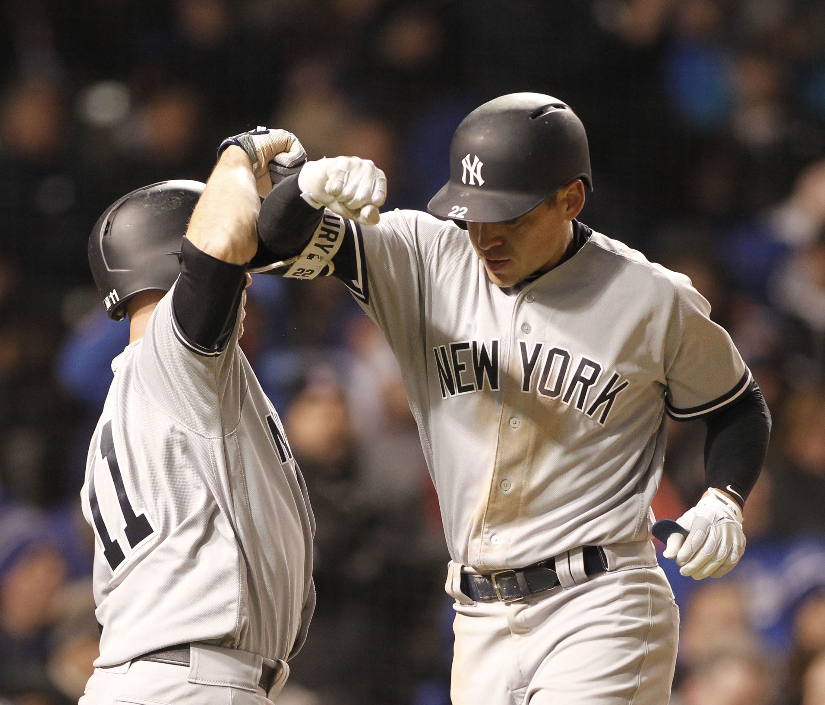 The Yankees completed a three-game sweep of the defending World Series champions.