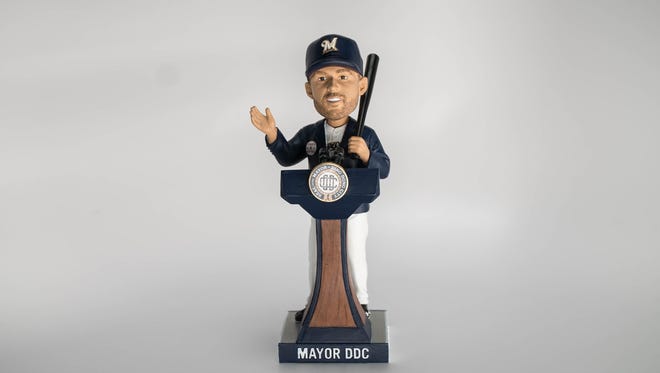 The Travis Shaw 'Mayor of Ding Dong City' bobblehead