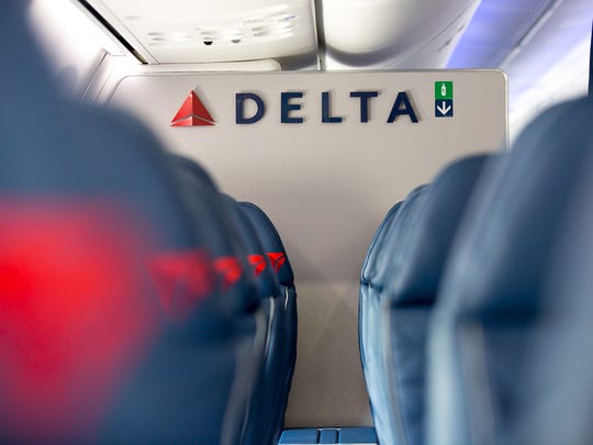 Delta Air Lines flight 1417 landed safely at the airport after a crew reported a nose gear problem, according to a spokeswoman for the Federal Aviation Administration.
