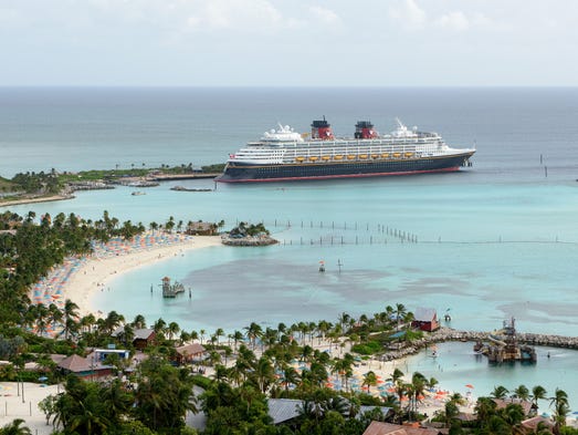 At 83,308 tons, the Disney Wonder is relatively modest