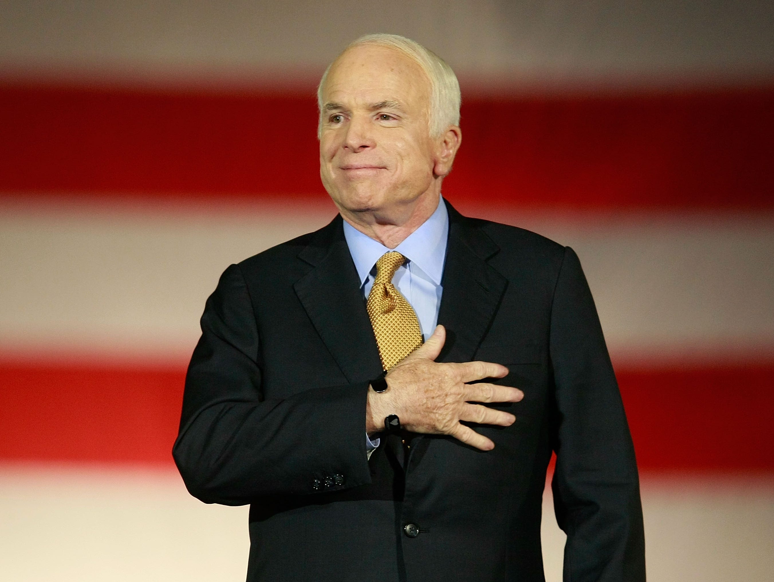 Republican presidential nominee U.S. Sen. John McCain